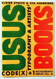 USUS books: typography and artists books - 1